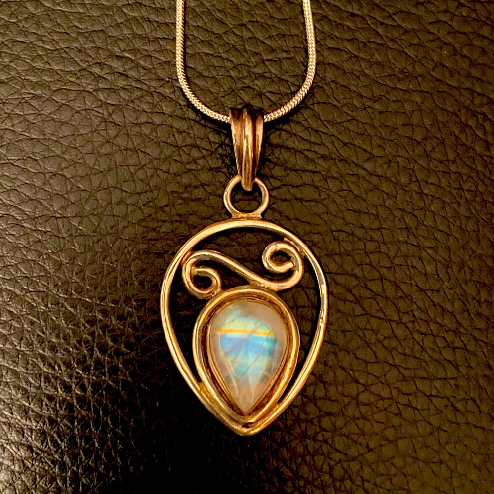 Moonstone sterling 925 silver pendant